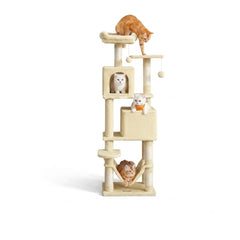 61-Inch Plush Cat Tree