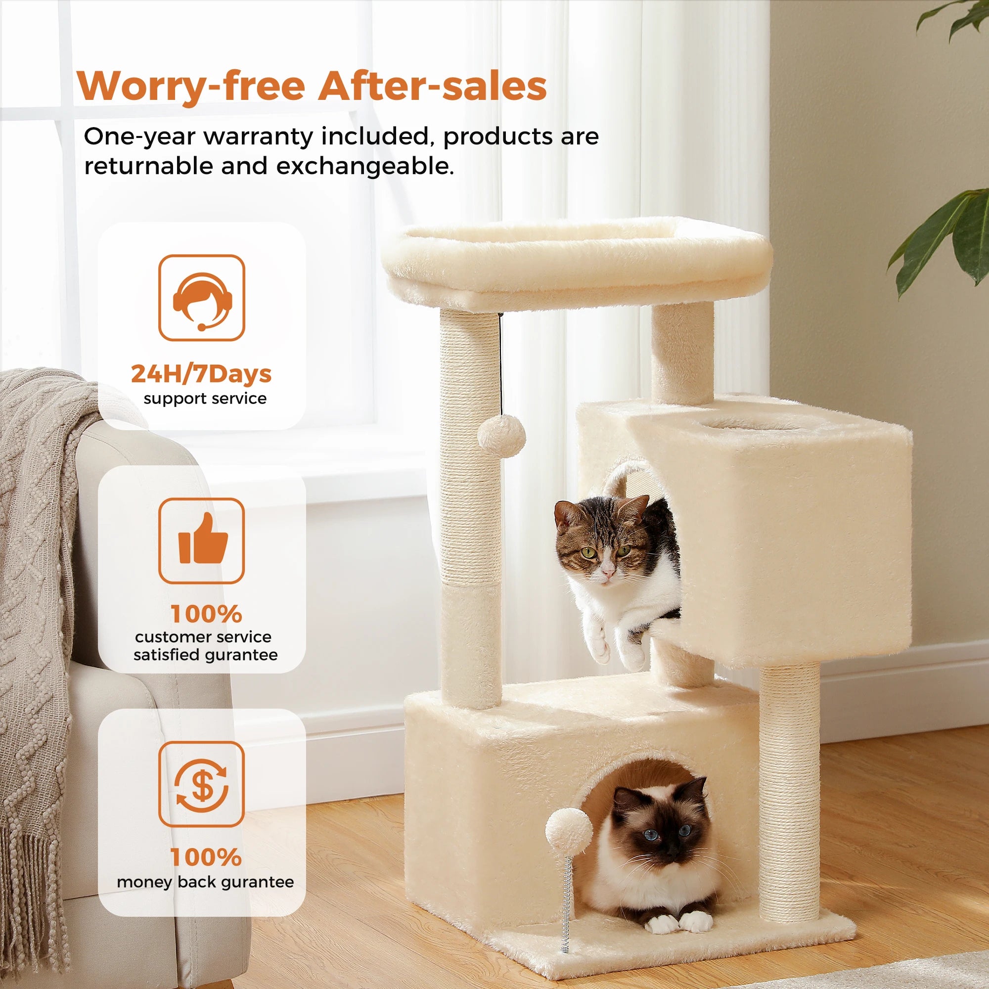 Large Multi-Level Cat Tree