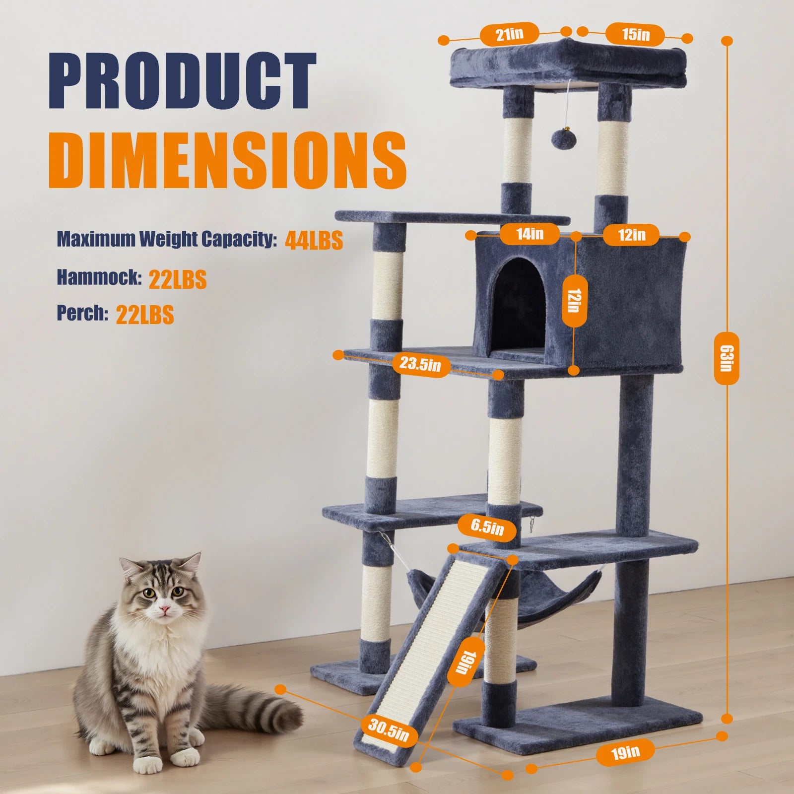 JHK 63-Inch Cat Tree