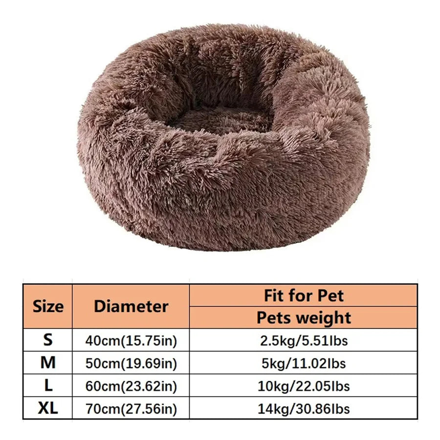 Round Plush Pet Bed
