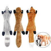 Funny Simulated Animal No Stuffing Dog Toy with Squeakers Durable Stuffingless Plush Squeaky Dog Chew Toy Crinkle Pet Squeak Toy